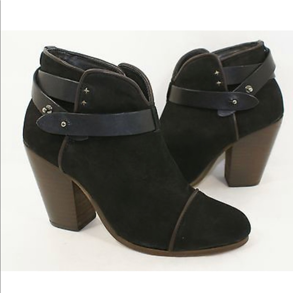 Rag & Bone black suede Harrow Boot 36.5